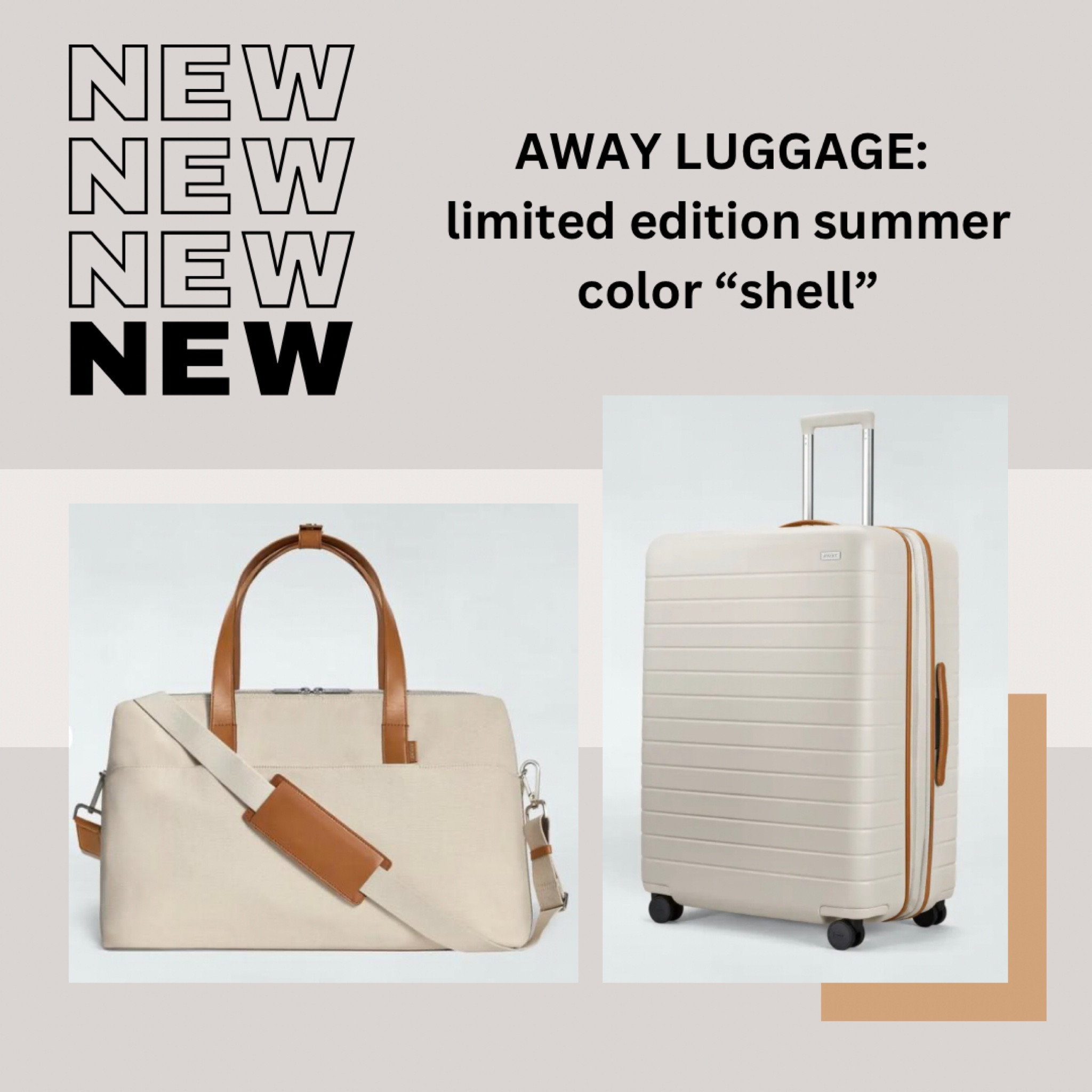 Limited Edition Away Luggage in color Shell!!

Travel essentials, packing list, best suitcases, best luggage, away suitcase, away duffel bag, best travel duffel bag 

#LTKFind #LTKSeasonal #LTKtravel