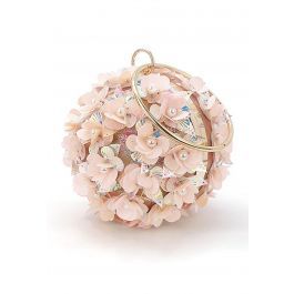 Exquisite Flower Ball Clutch in Pink | Chicwish