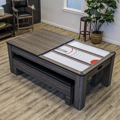 7' 3 in 1 Multi Games Table, Air Hockey, Dining, and Table Tennis Table | Wayfair North America