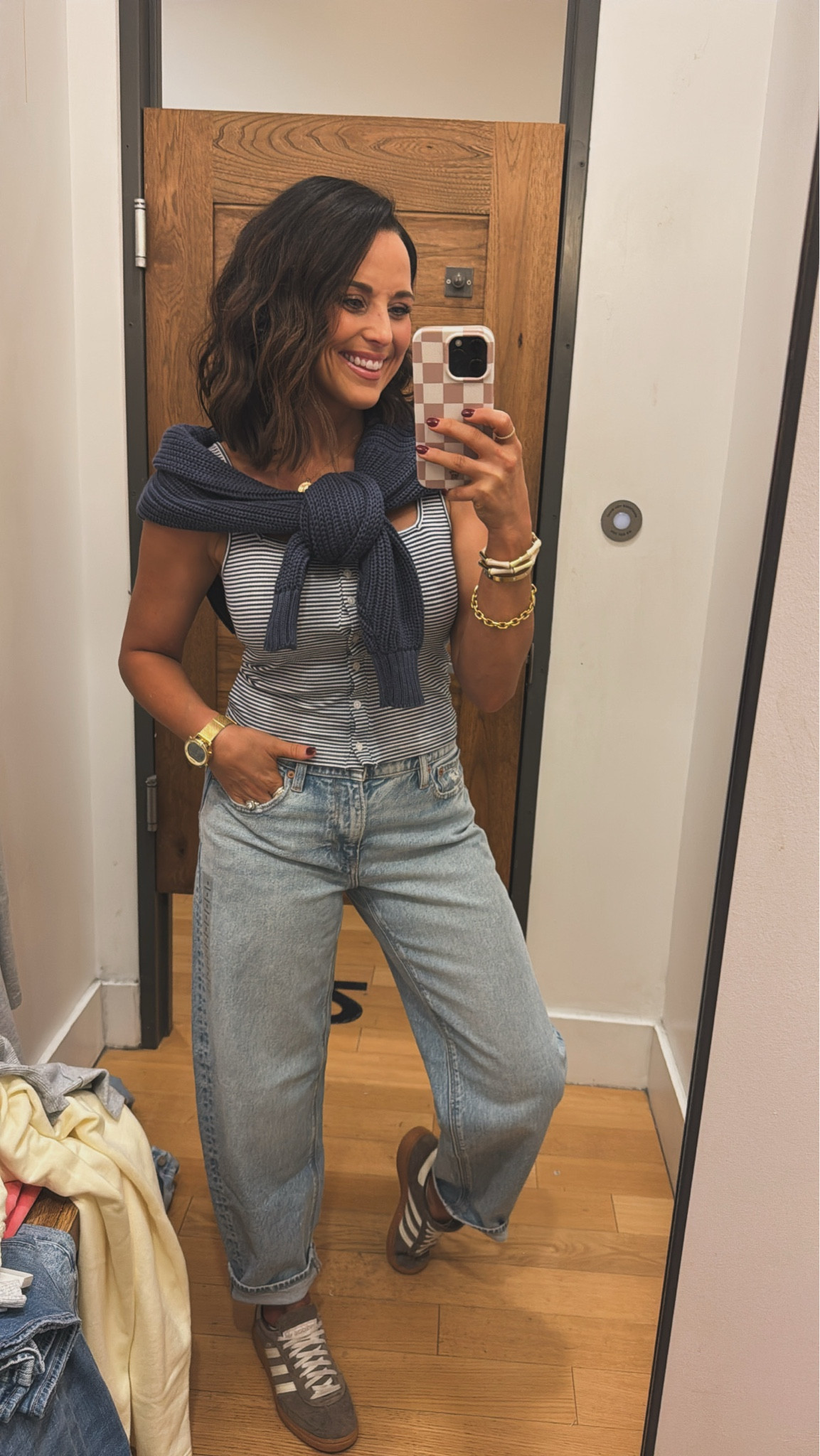 Y’all this look is perfect for a lunch date, running errands, or even a casual workwear moment! I love that the tank top hides my bra straps & is so easy to layer with a cozy sweater or jacket! 
VintagePickin aerie finds aerie new arrivals American eagle fashion winter fashion layering pieces workwear casual day attire elevated basics AprilWilks

#LTKmomlife #LTKSeasonal #LTKPetite