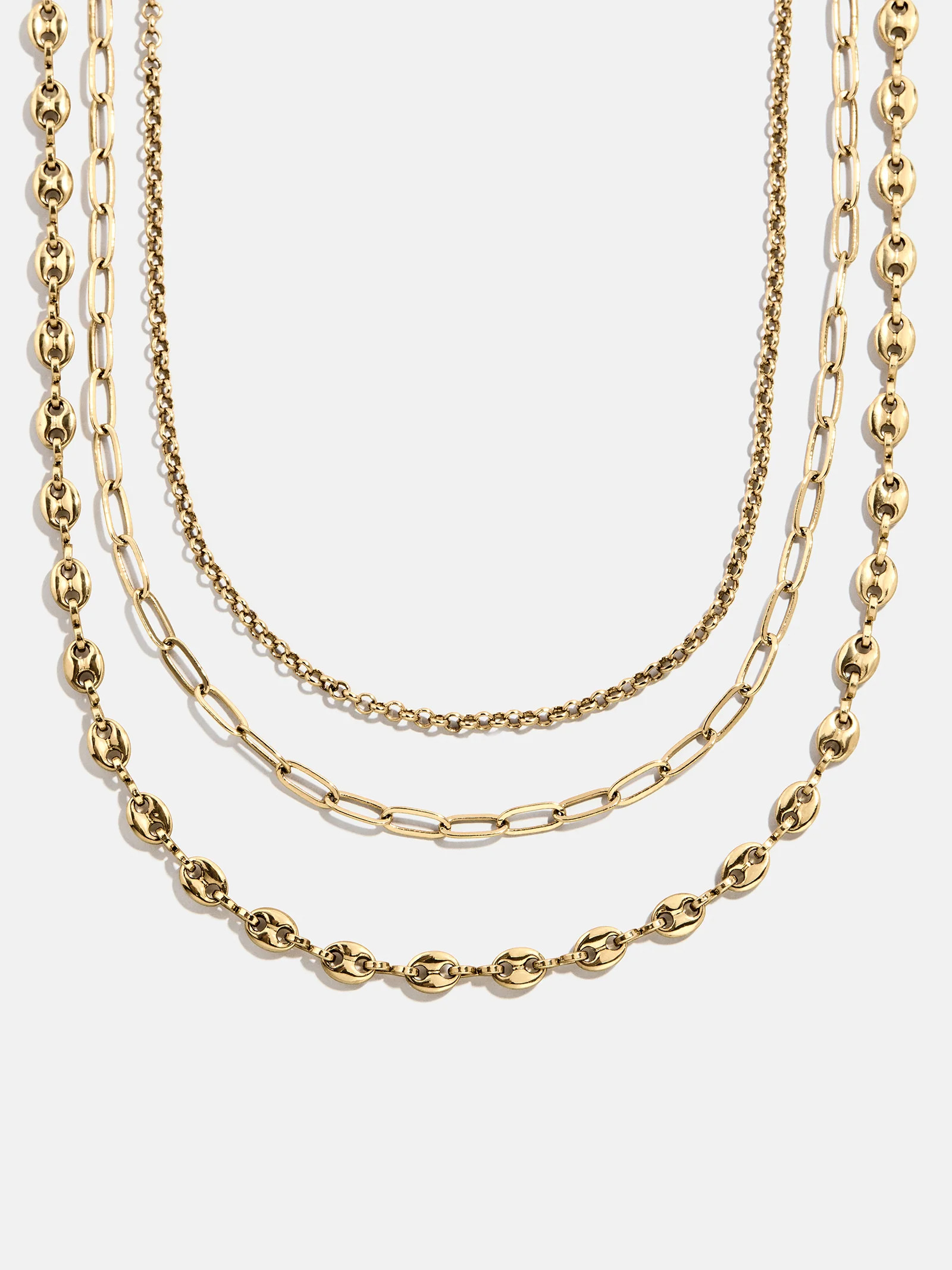 Taylor Waterproof Necklace Set - Gold | BaubleBar
