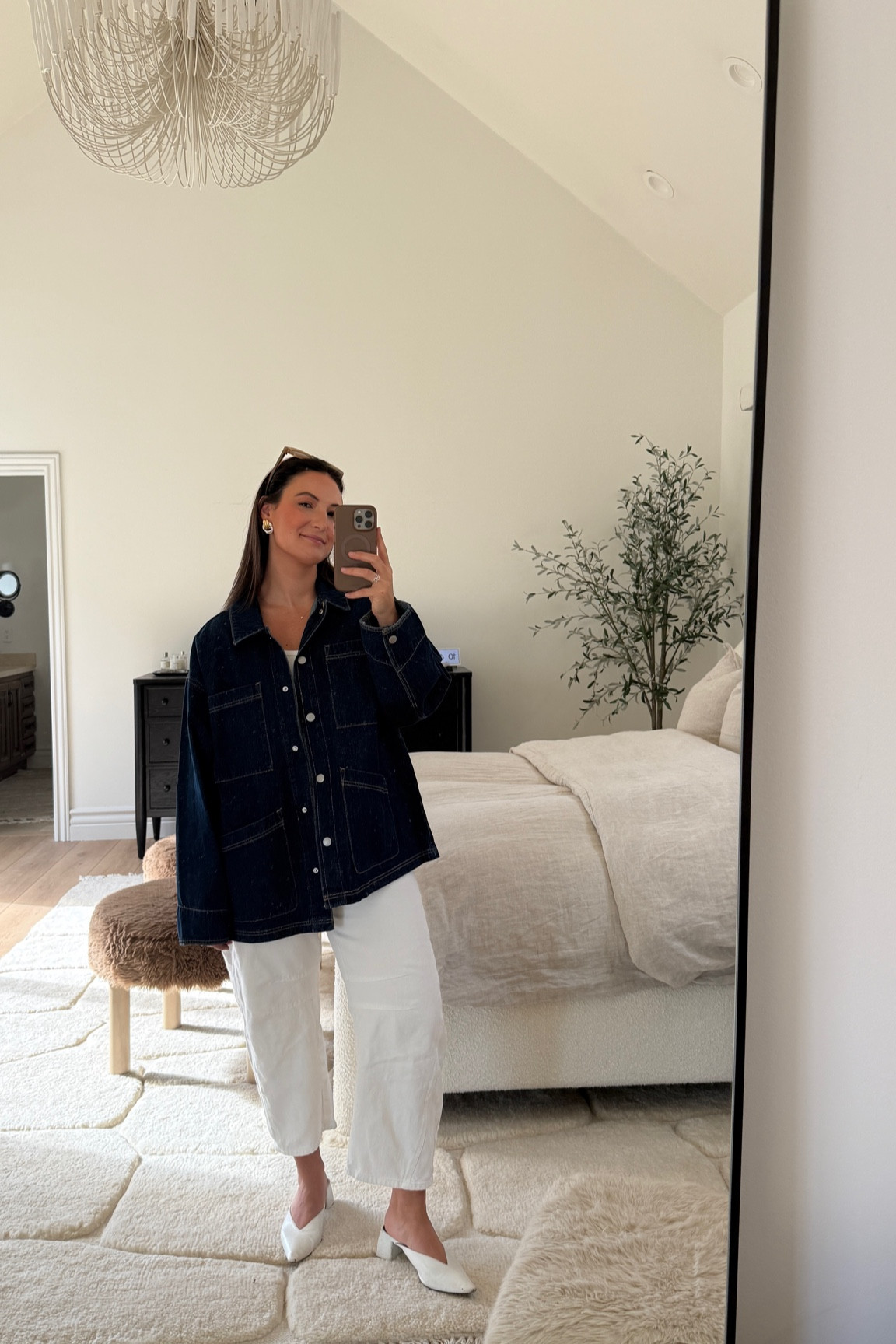 The perfect oversized denim jacket 
White jeans 
Saturday casual out 
Target finds 

#LTKFindsUnder50 #LTKTravel #LTKStyleTip