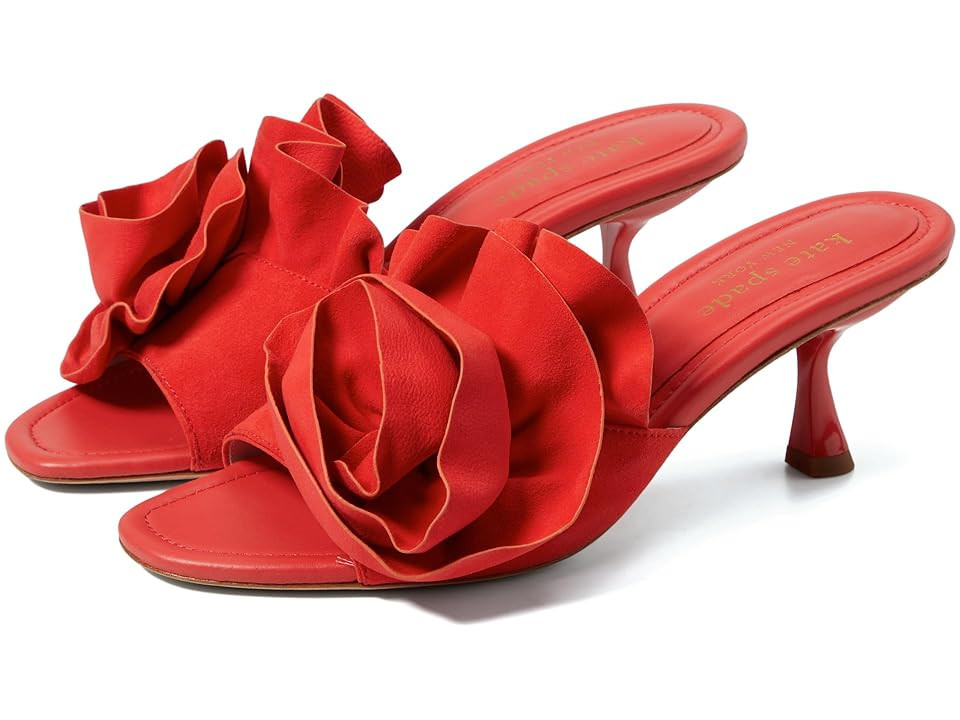 Kate Spade New York Flourish Women's Sandals Ponderosa Red : 6.5 M, Leather | Zappos