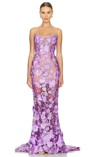 Jasmine Gown in Lilac | Revolve Clothing (Global)