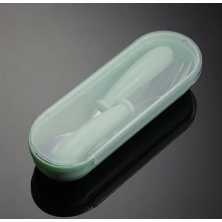 Toddler Fork and Spoon Set Stainless Steel Baby Cutlery Set with Travel Case Dishwasher Safe for Kid | Walmart (US)