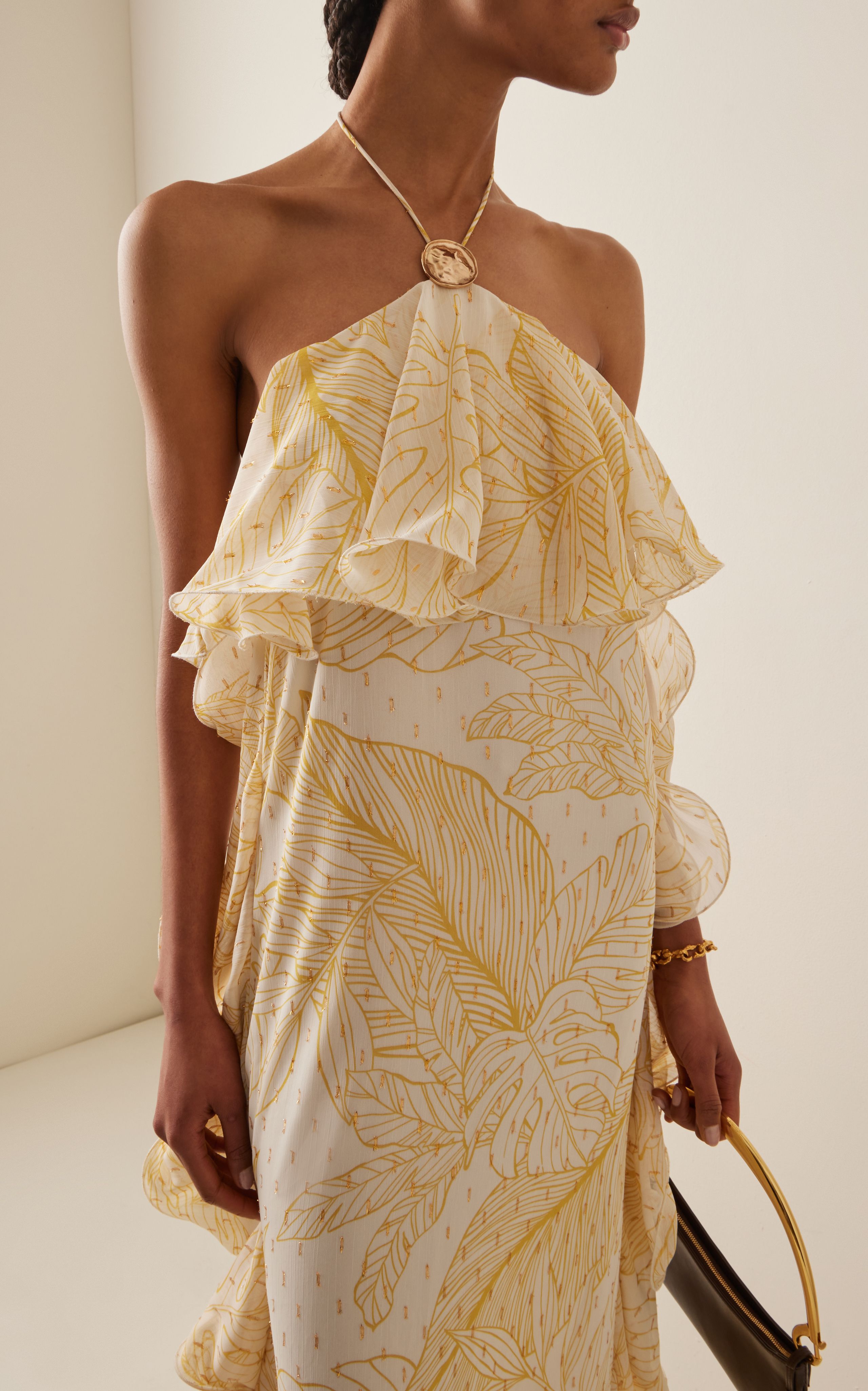 Ava Ruffled Midi Dress | Moda Operandi (Global)