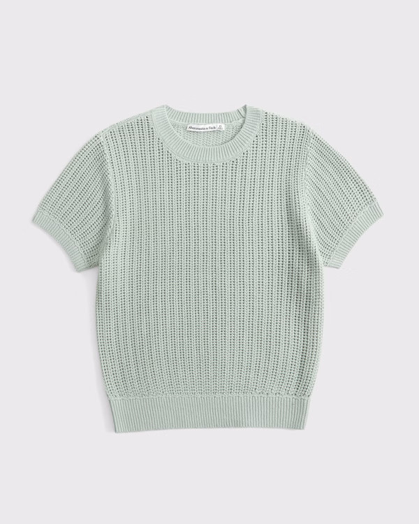 Textural Stitch Sweater Tee | Abercrombie & Fitch (US)