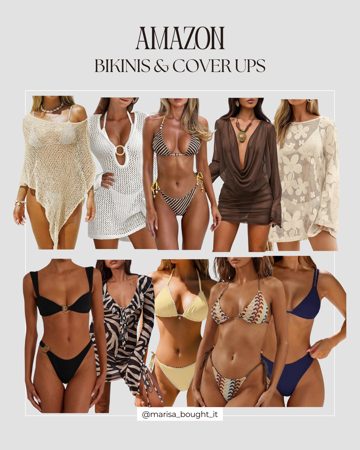 Summer is calling! Get ready with these cute bikinis and cover ups! 

Amazon bikinis, stylish cover ups, beach vibes, summer essentials, tropical getaway, poolside fashion, vacation outfits, trendy swimwear ☀️👙

I earn commissions from qualifying purchases.

#AmazonFashion #BikiniStyle #CoverUps #SummerFashion #Beachwear #VacationStyle #SwimwearTrends #PoolsideVibes
 

 #LTKootd #LTKSwim