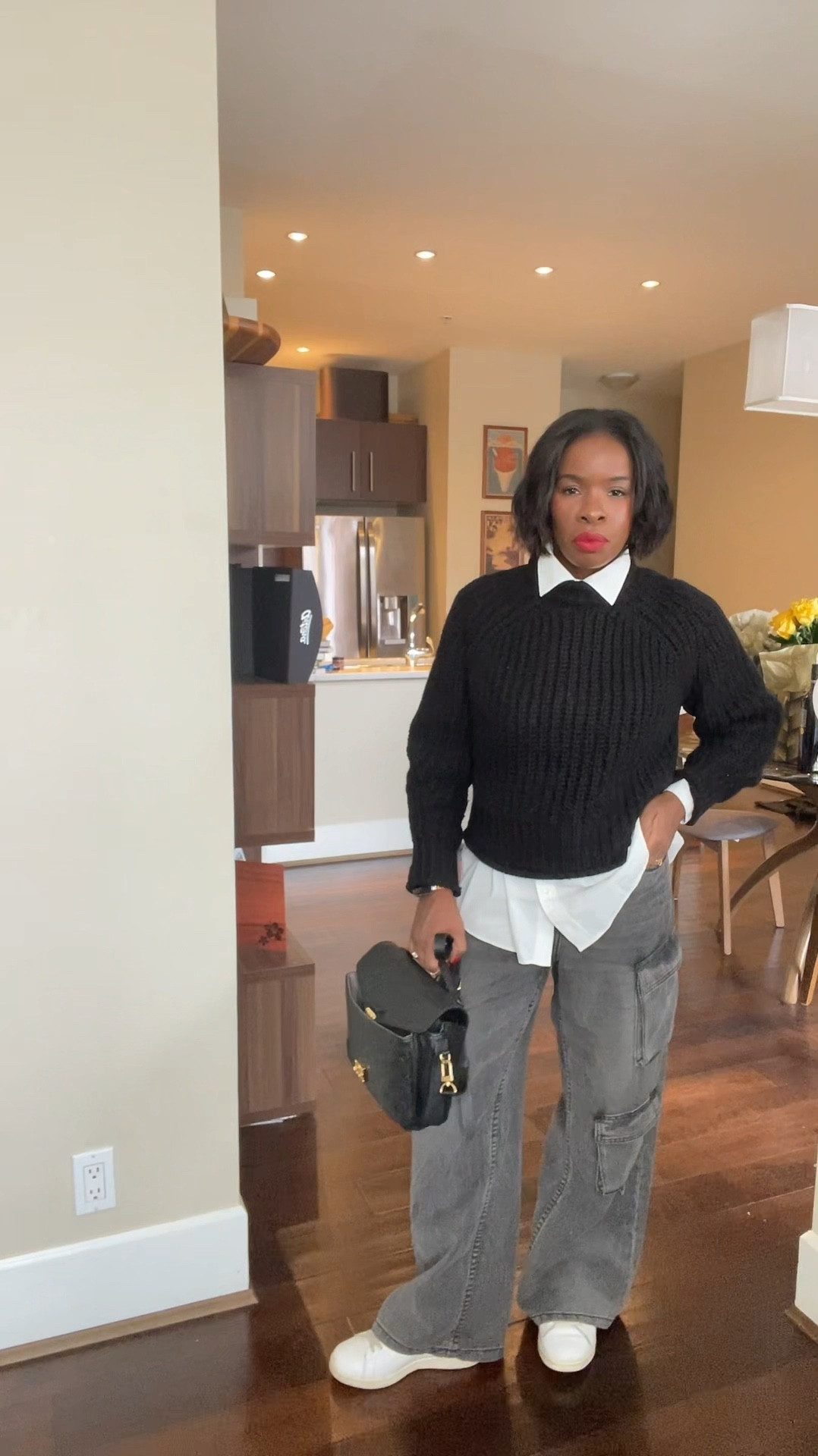 Outfit idea featuring the cargo pants. 

#LTKHoliday #LTKOver40 #LTKStyleTip