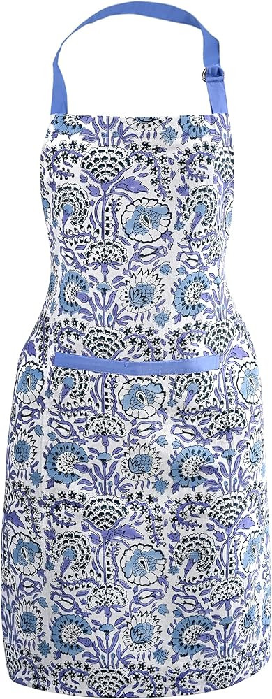CPC Cotton Floral Kitchen Apron for women with Pocket and Adjustable Neck Ties. Apron for Women M... | Amazon (US)