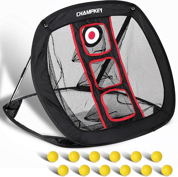 Champkey PRO Golf Chipping Net with Hitting Mat and 12 Foam Balls | Improves All Chipping Skill L... | Amazon (CA)