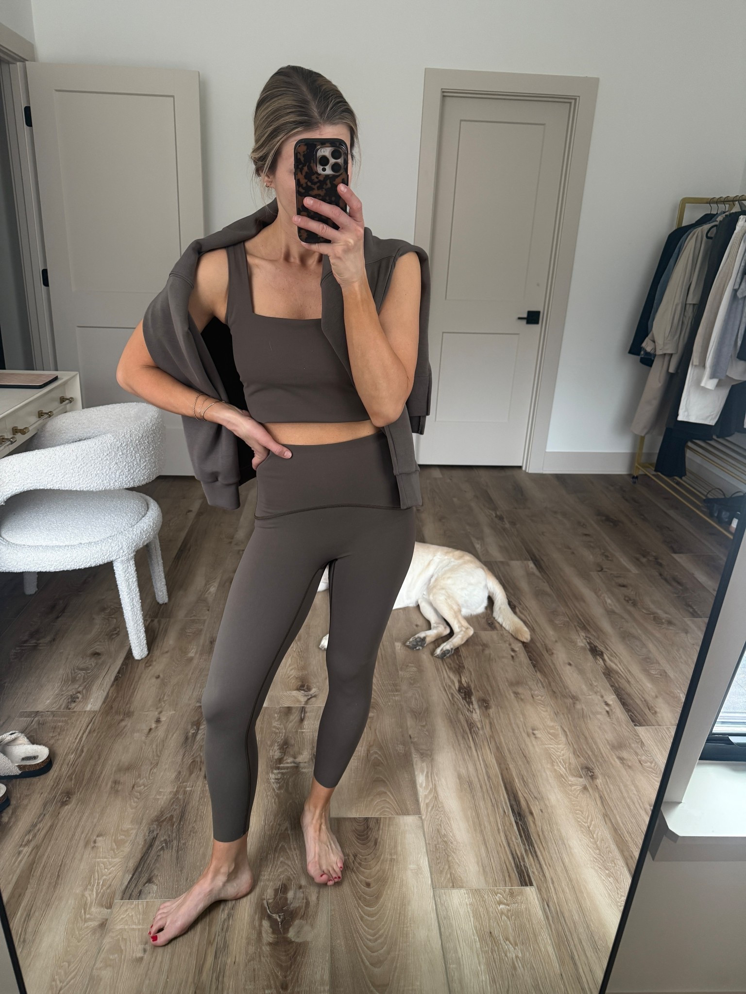 Wearing small leggings (7/8), tank and tunic (code: LAWXSPANX - first time customers)

#LTKOver40 #LTKfitnessgoals #LTKActive