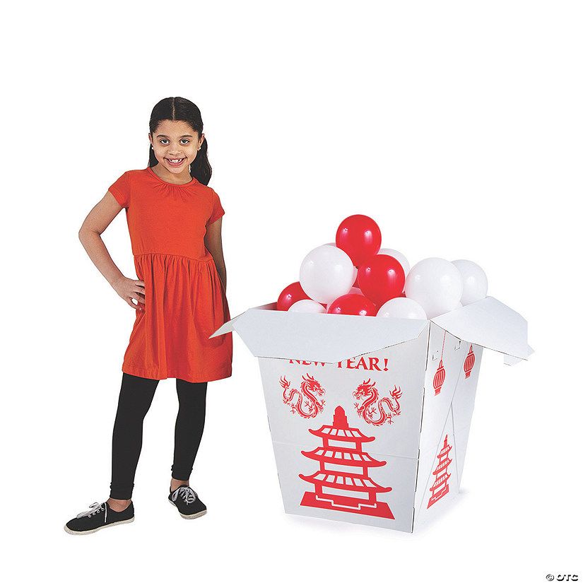 33" 3D Chinese New Year Takeout Box Cardboard Stand-Up | Oriental Trading Company