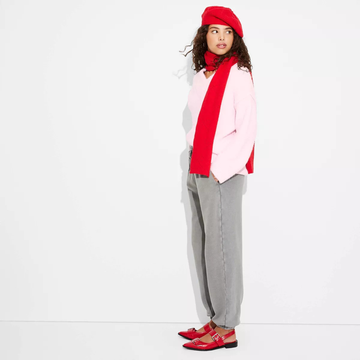 Women's Oversized V-Neck Pullover Holiday Sweater - Wild Fable™ | Target