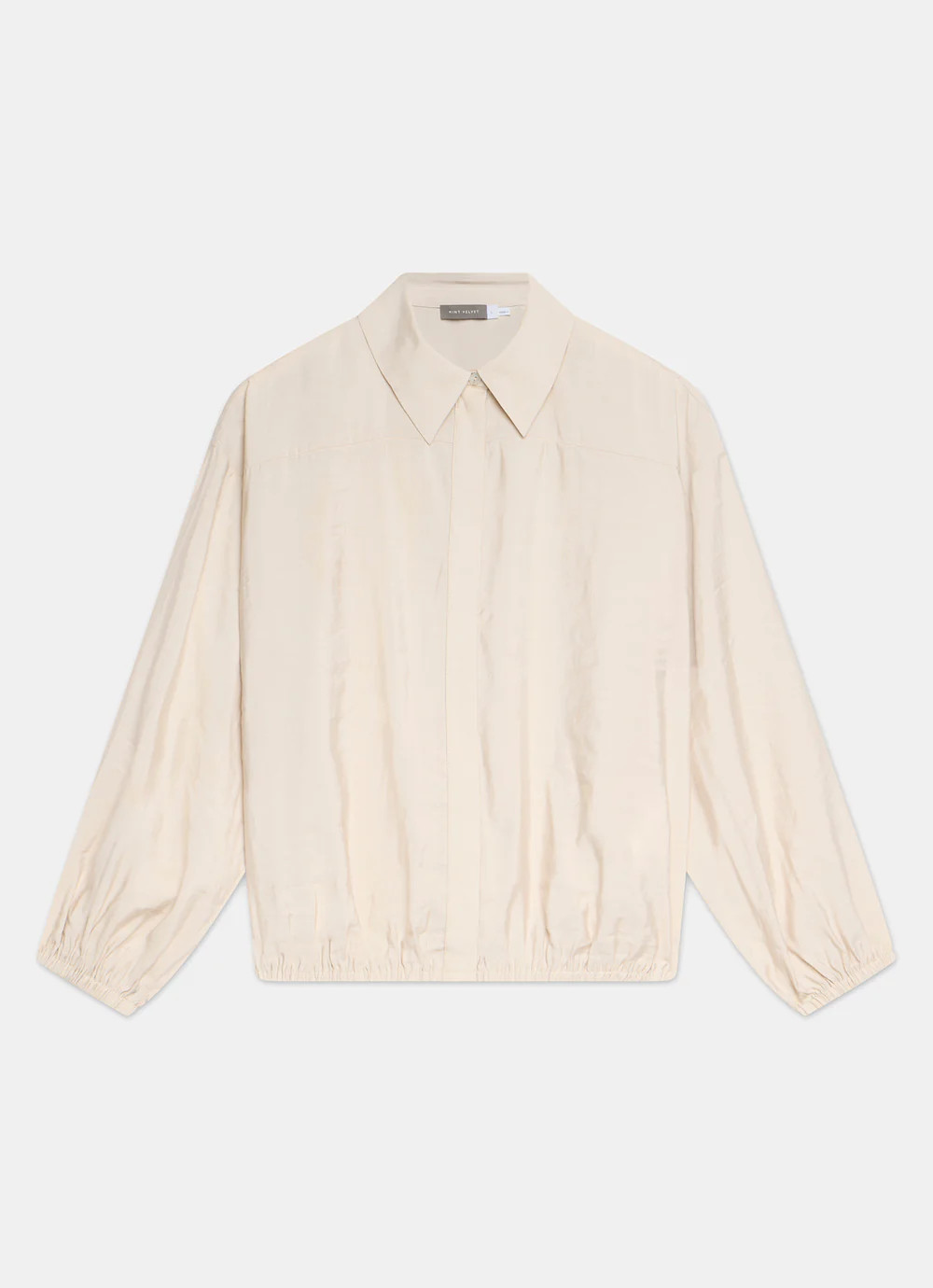 Neutral Long Sleeve Minimalist Shirt | Mint Velvet