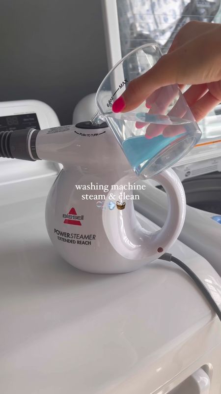 Washing machine, steam, and clean with Bissell steam shot, and tide washing machine cleaner

#LTKVideo #LTKhome