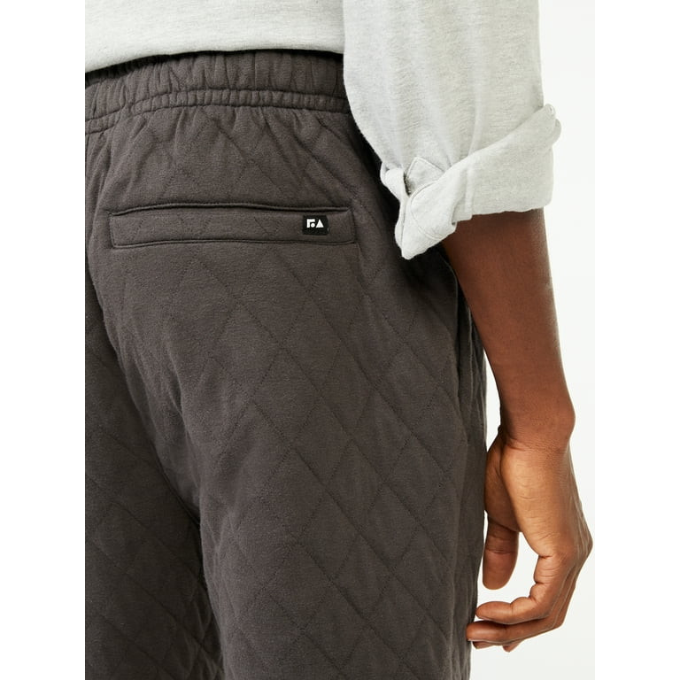 Free Assembly Men's Diamond Quilted Jersey Sweatpants - Walmart.com | Walmart (US)