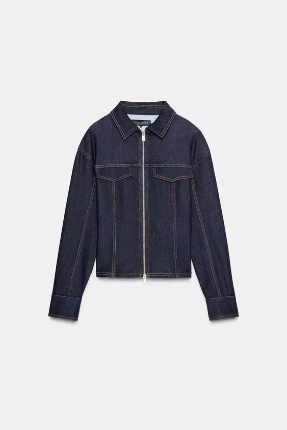 Z1975 FITTED DENIM JACKET | Zara US