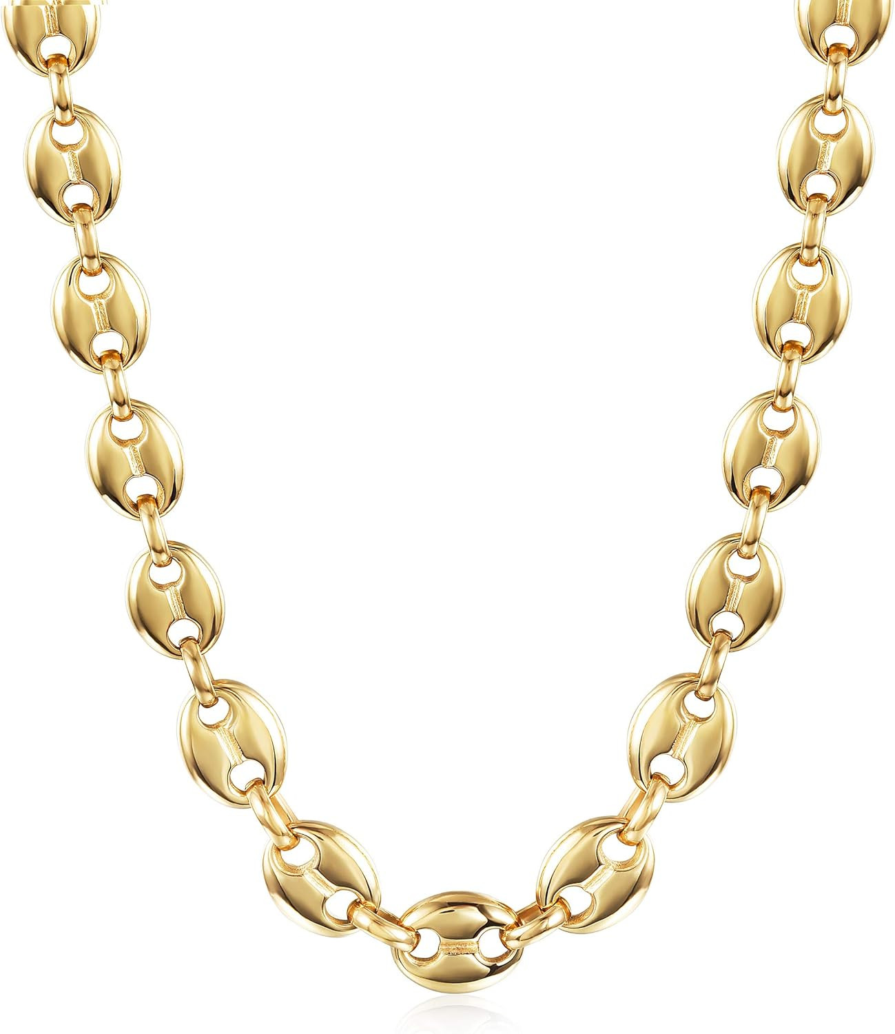 CIUNOFOR 14k Gold Filled Coffee Bean Necklace For Women Mariner Necklace Coffee Jewelry For Girls... | Amazon (US)