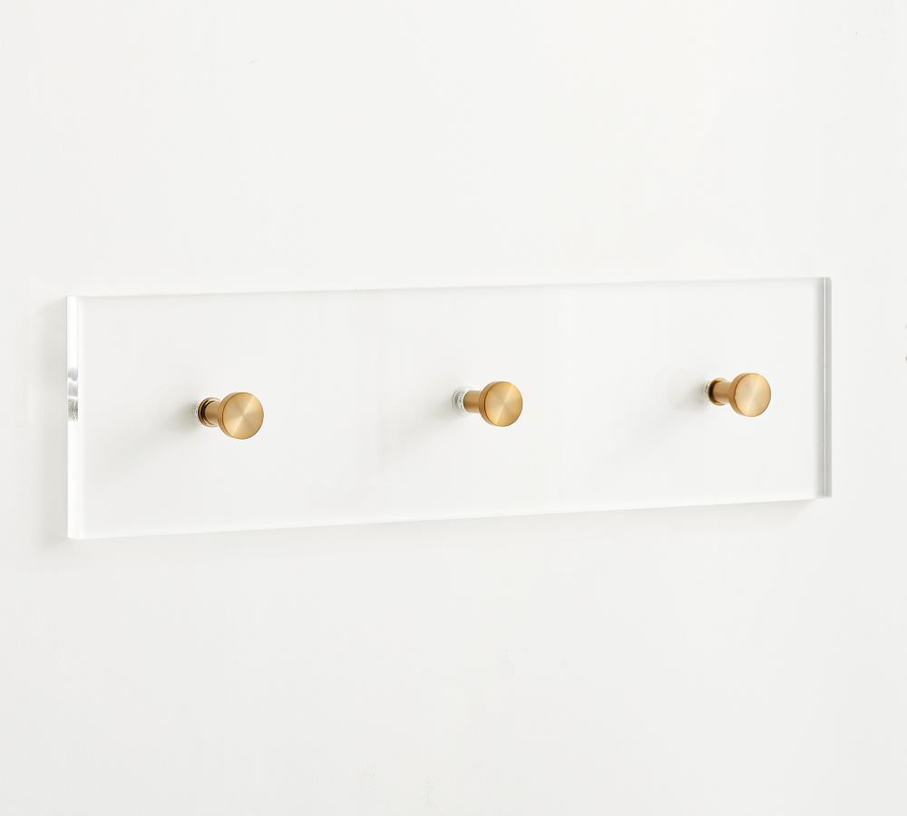 Acrylic Row Of Hooks | Pottery Barn (US)