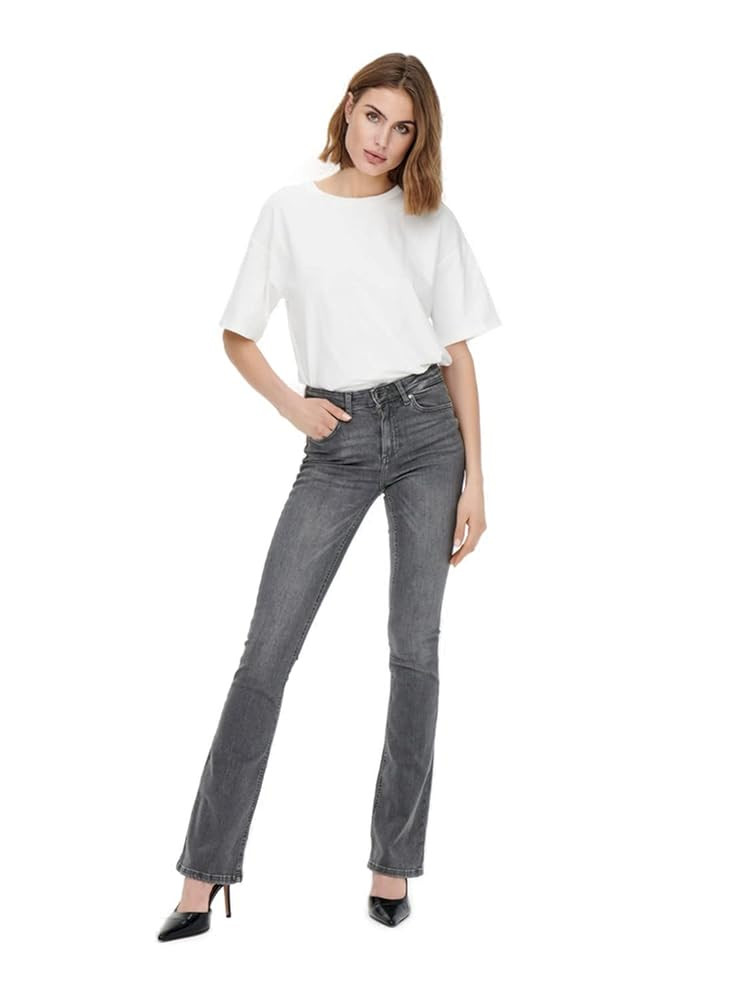 ONLY Female Flared fit Jeans ONLBLUSH Mittlere Taille Flared Jeans | Amazon (DE)