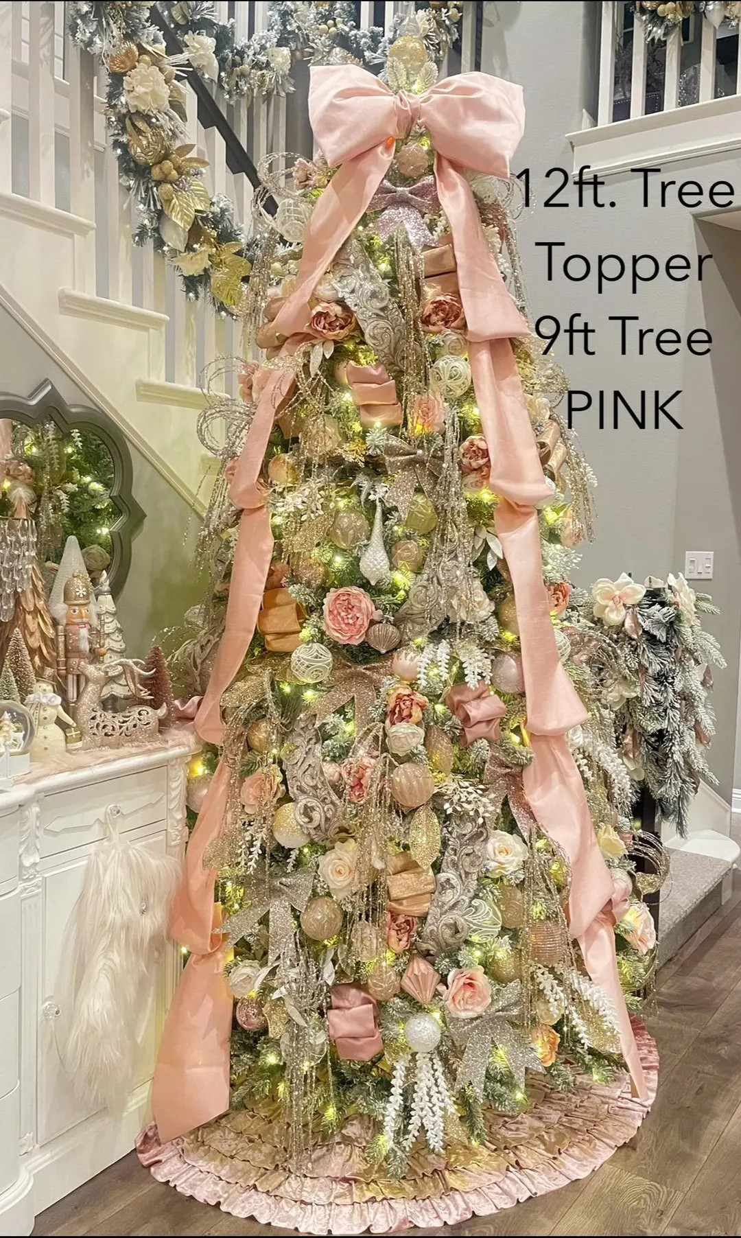 CHRISTMAS TREE TOPPER Bows Oversized Fabric Bows, faux dupioni  fabric, ships in 4 weeks, Made Af... | Etsy (US)