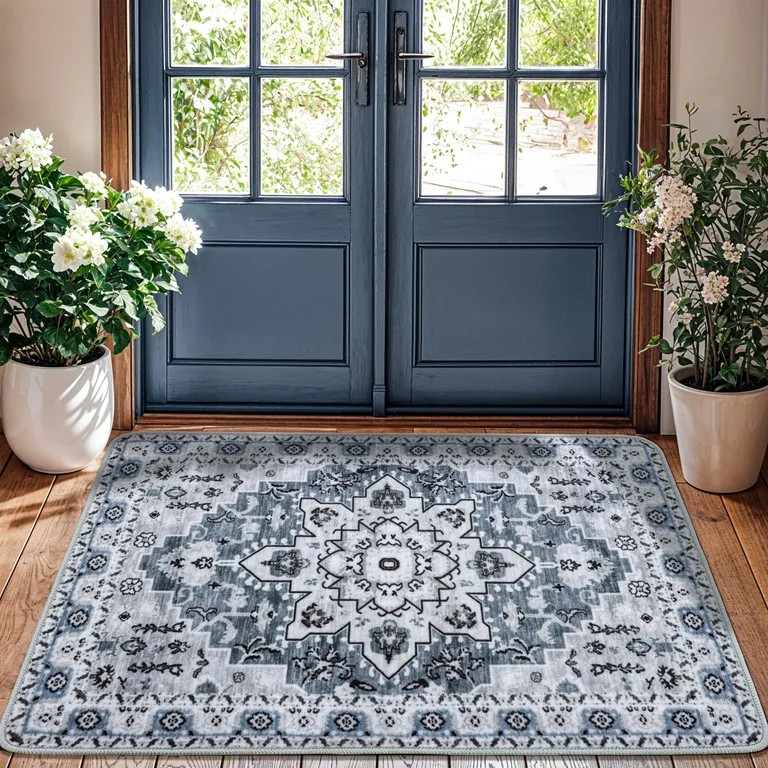 Sonoro Kate 2x3 Area Rugs for Living Room Bedroom, Non Slip Boho Machine Washable Indoor Floor Ca... | Walmart (US)