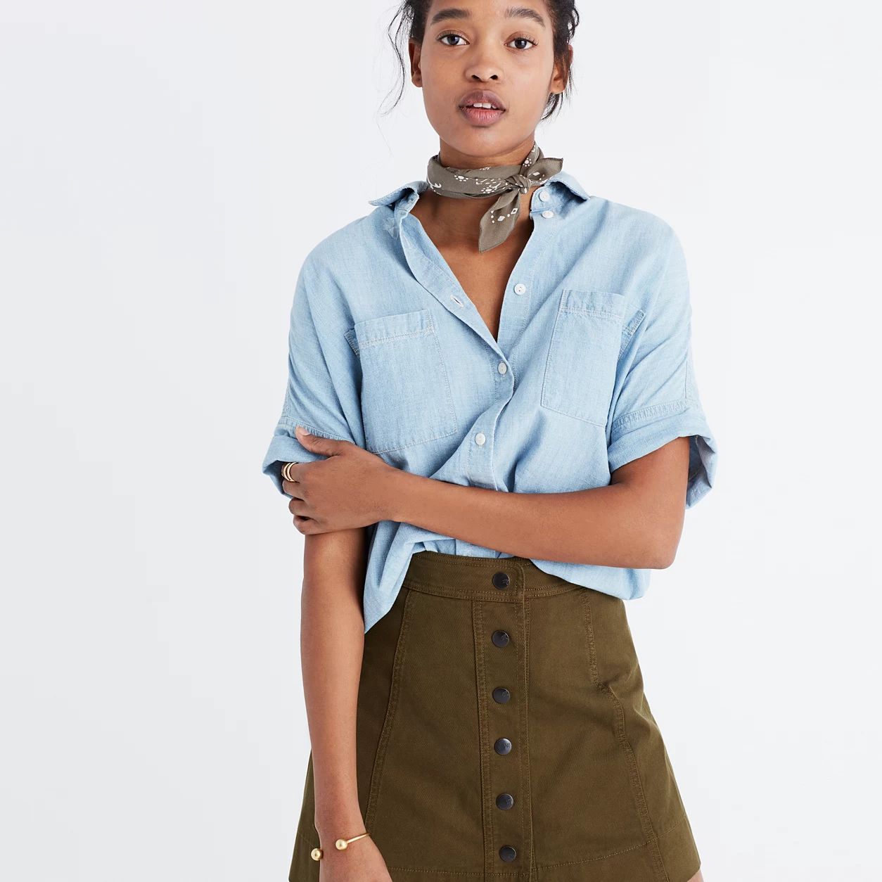 Chambray Courier Shirt in Buckley Wash | Madewell