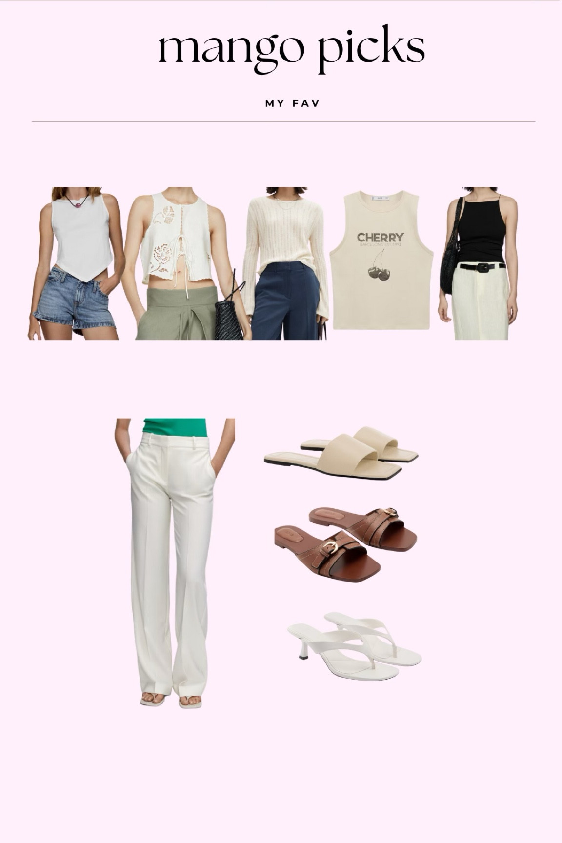 my fav mango picks

#LTKStyleTip #LTKShoeCrush #LTKFindsUnder100