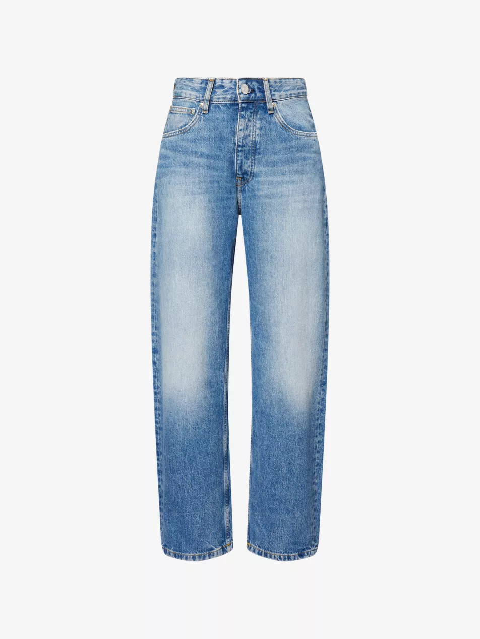 Alexandra Liu Blue Wide-Leg Denim Jeans | Selfridges