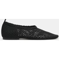 Zara - Flat Mesh Ballet Flats - Black - 5 - Woman | Zara UK