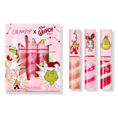 ColourPop x How the Grinch Stole Christmas Lip Gloss Trio - Merry Grinchmas - 0.048oz | Target