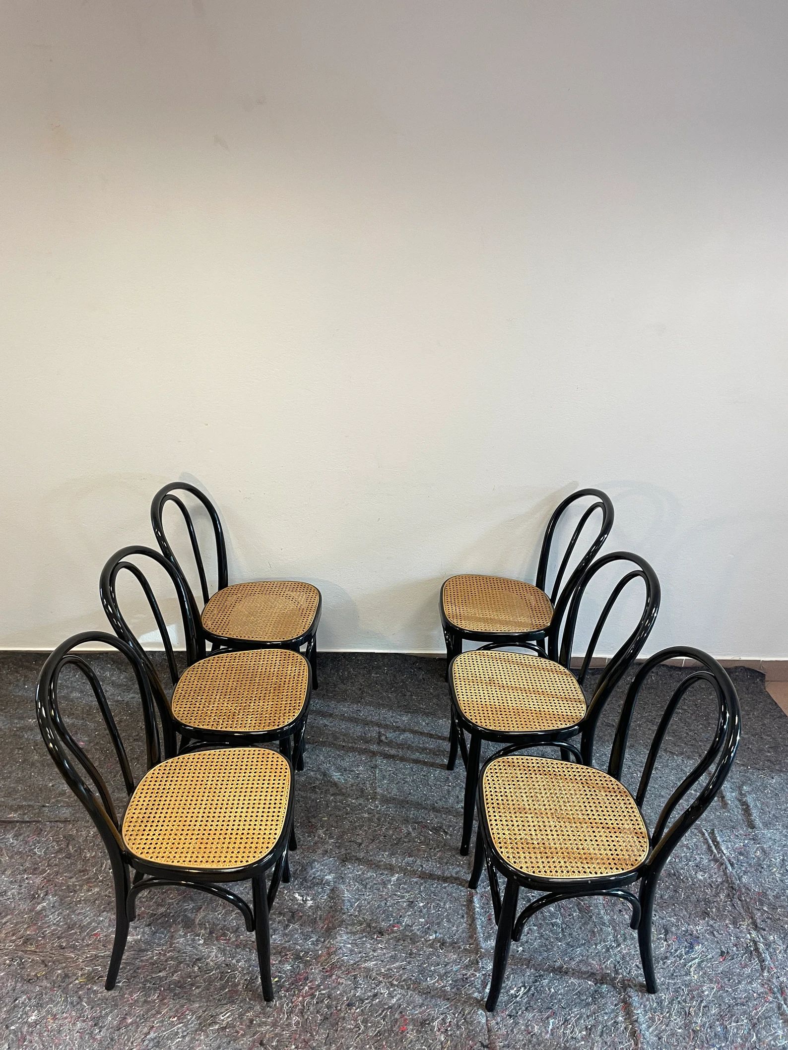 1 of 4 Vintage Black Thonet Style Bistro Chairs / Vintage - Etsy | Etsy (US)