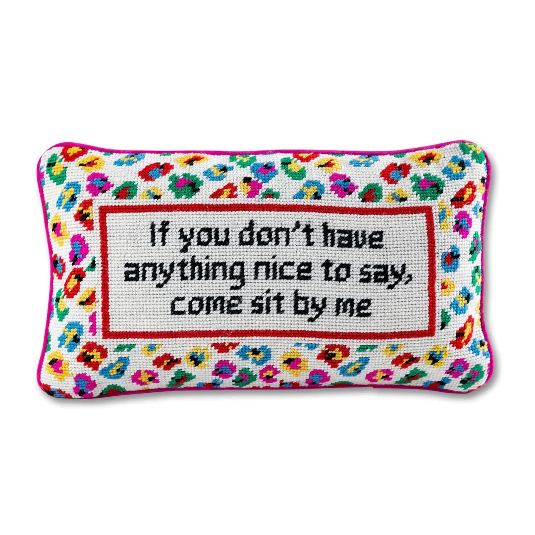 If You Dont Have Anything Nice to Say Sit by Me Modern - Etsy | Etsy (US)