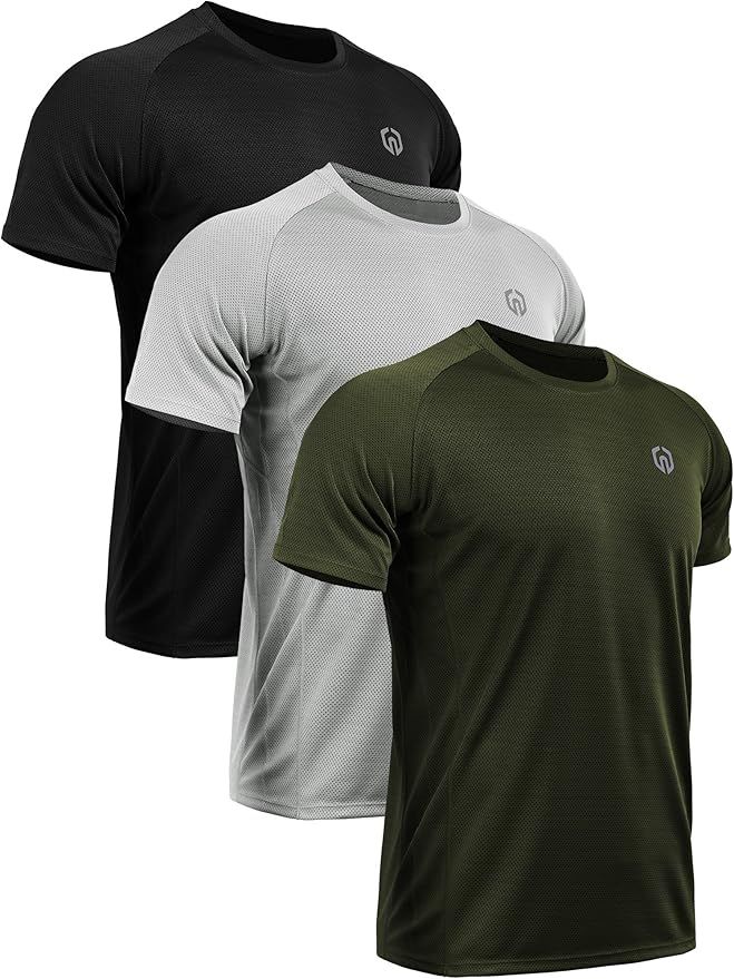 Neleus Men's Dry Fit Mesh Athletic Shirts | Amazon (US)