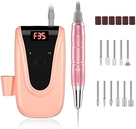 Rechargeable 35000 RPM Nail Drill, Portable Electric Nail Drill Professional Efile Nail Drill Kit... | Amazon (US)