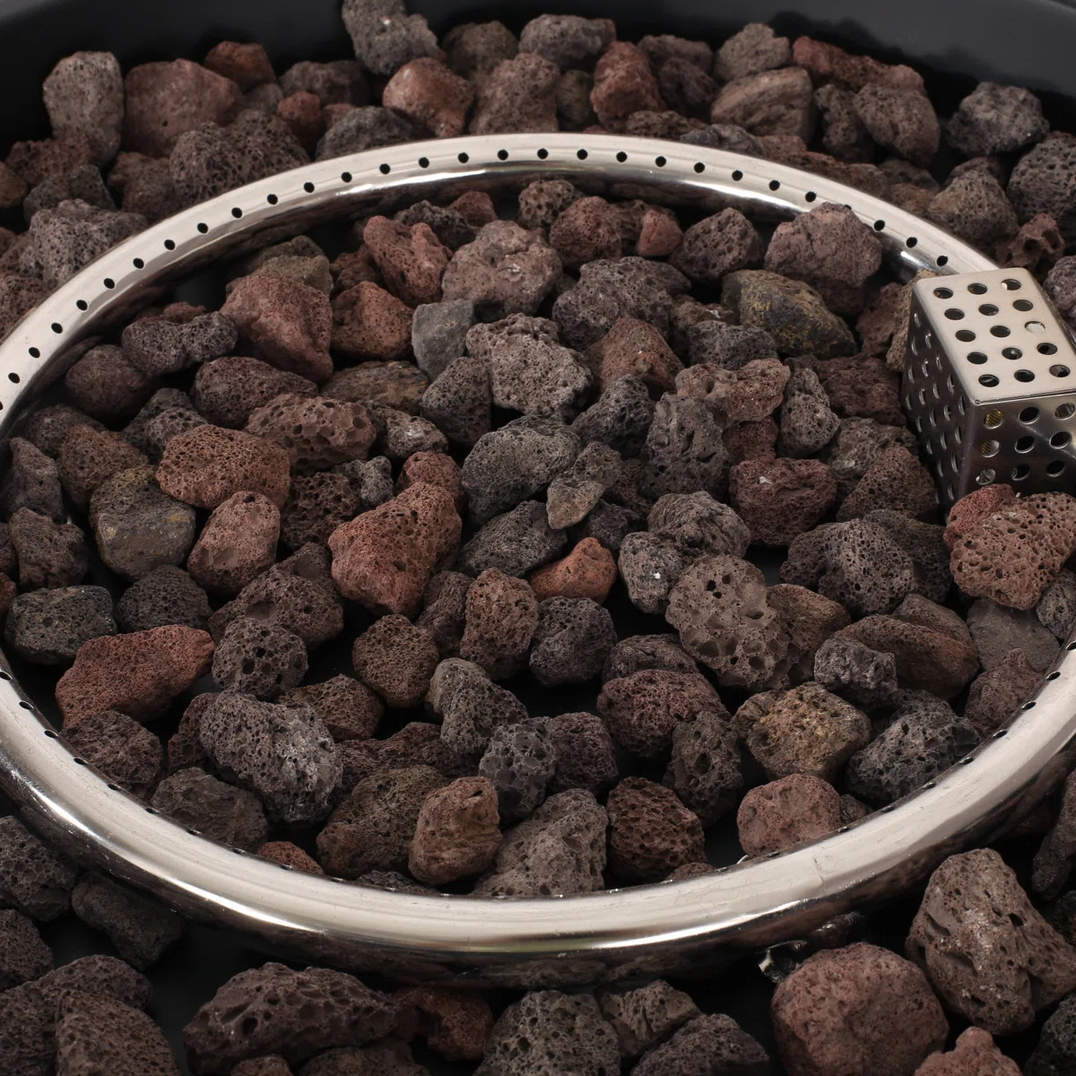 Hartland Round Iron Propane Smokeless Fire Pit Table with Hidden Fuel Tank | Wayfair North America