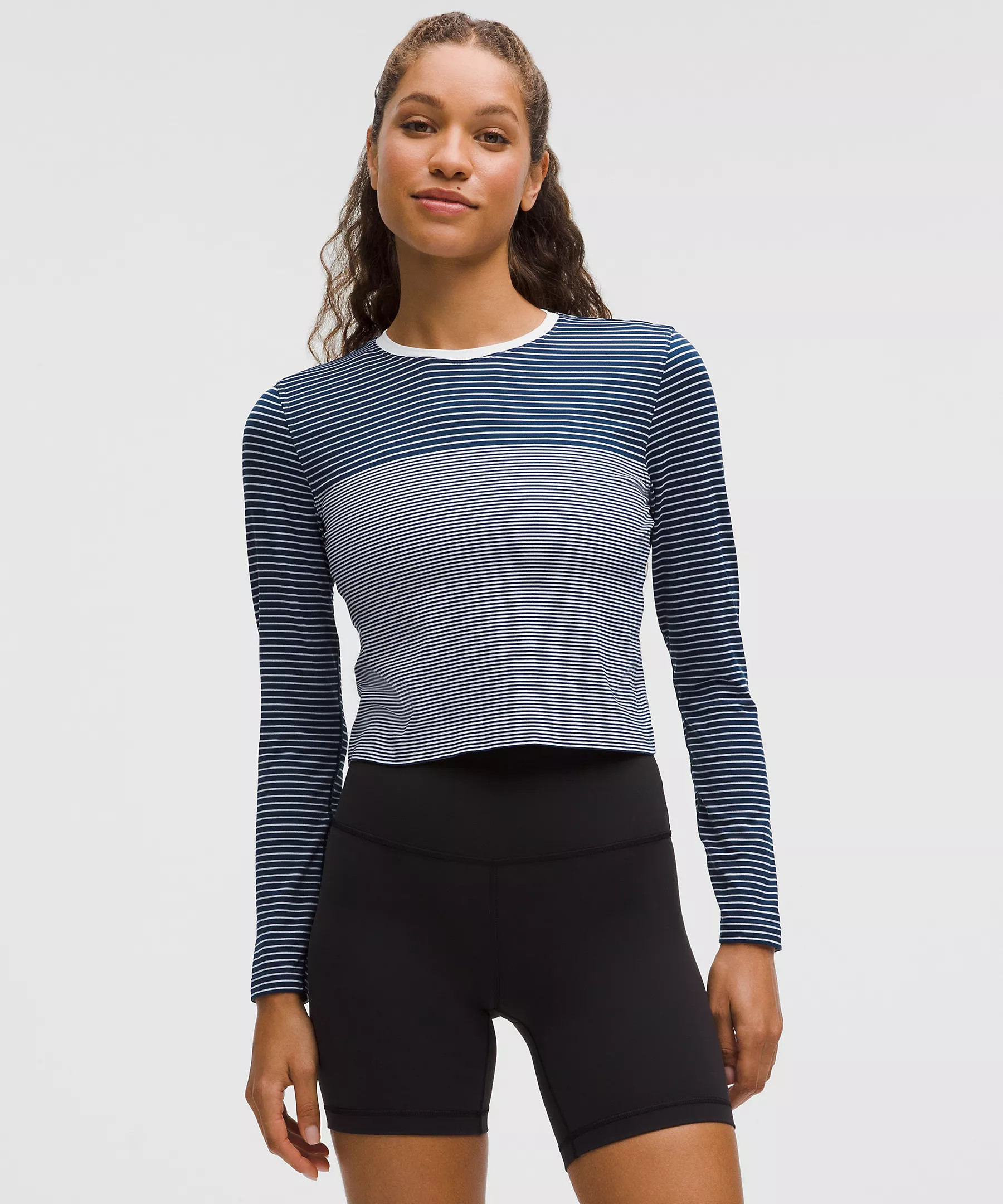 Seamless Classic-Fit Mariner Stripe Long-Sleeve Shirt | Lululemon (US)