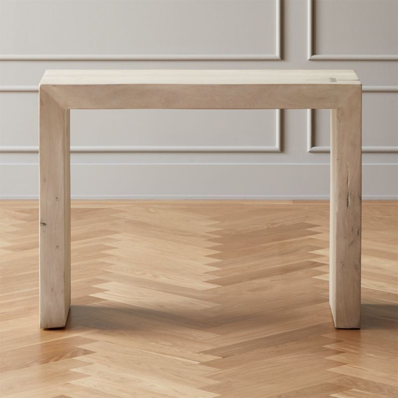 Blanche Bleached Acacia Console TableCB2 Exclusive  | In stock and ready for delivery to ZIP code... | CB2