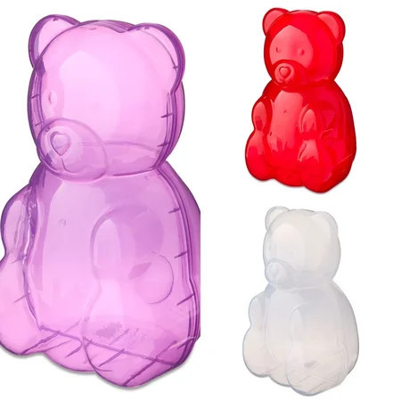 Valentine’s Day Gummy Bear Container, Clear Bear-Shaped Plastic Candy Jar, 16 Inch Large Gift & Party Favor Container for Valentine Displays | Walmart (US)