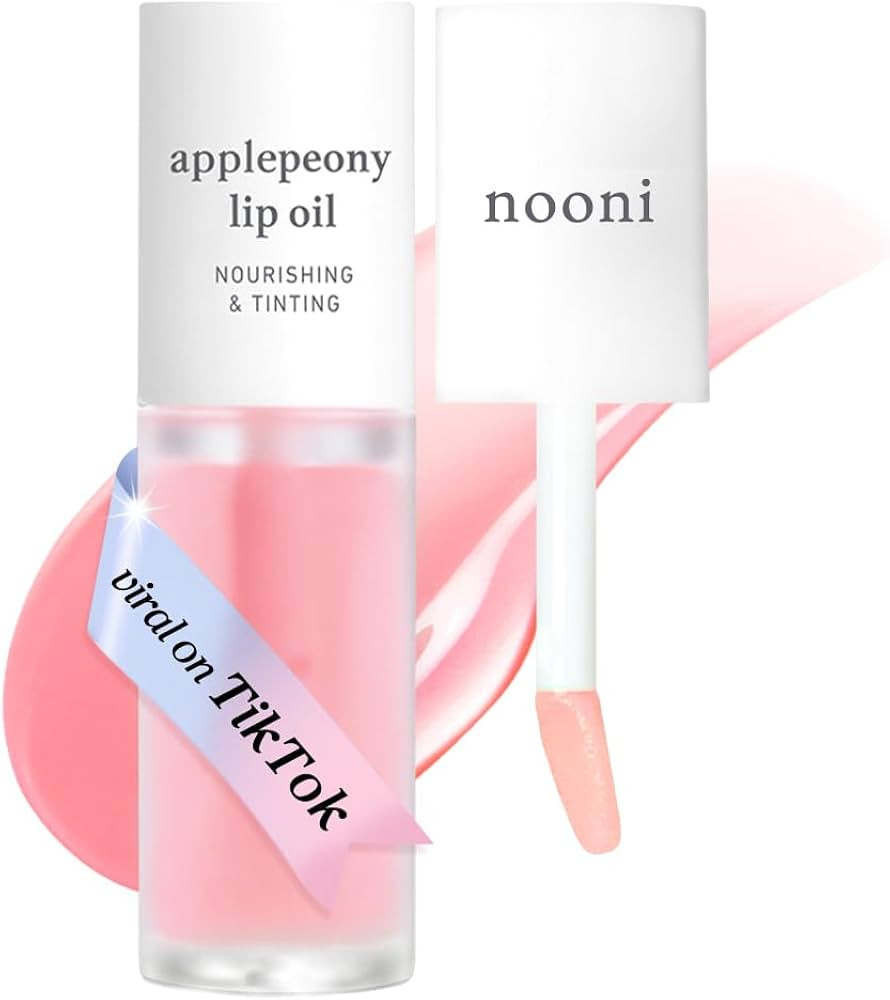 NOONI Korean Lip Oil - Applepeony | Long-Lasting, Moisturizing, Plumping, Revitalizing for Dry Li... | Amazon (US)