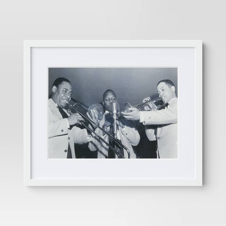 20" x 16" Bandmates by Gordon Parks Glass Framed Wall Canvas - Threshold™ | Target