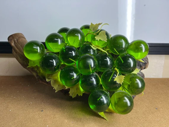 Vintage Lucite Grapes  Large Size  Lime Green Grapes on - Etsy | Etsy (US)