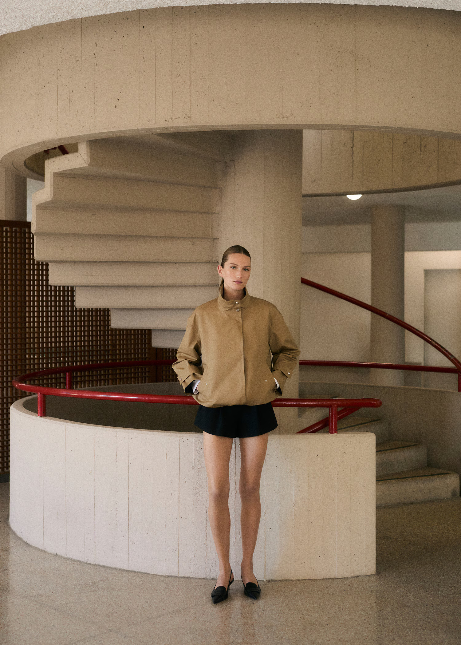 Cotton parka with gathered hem - Women | MANGO USA | Mango (US/MX/AU)