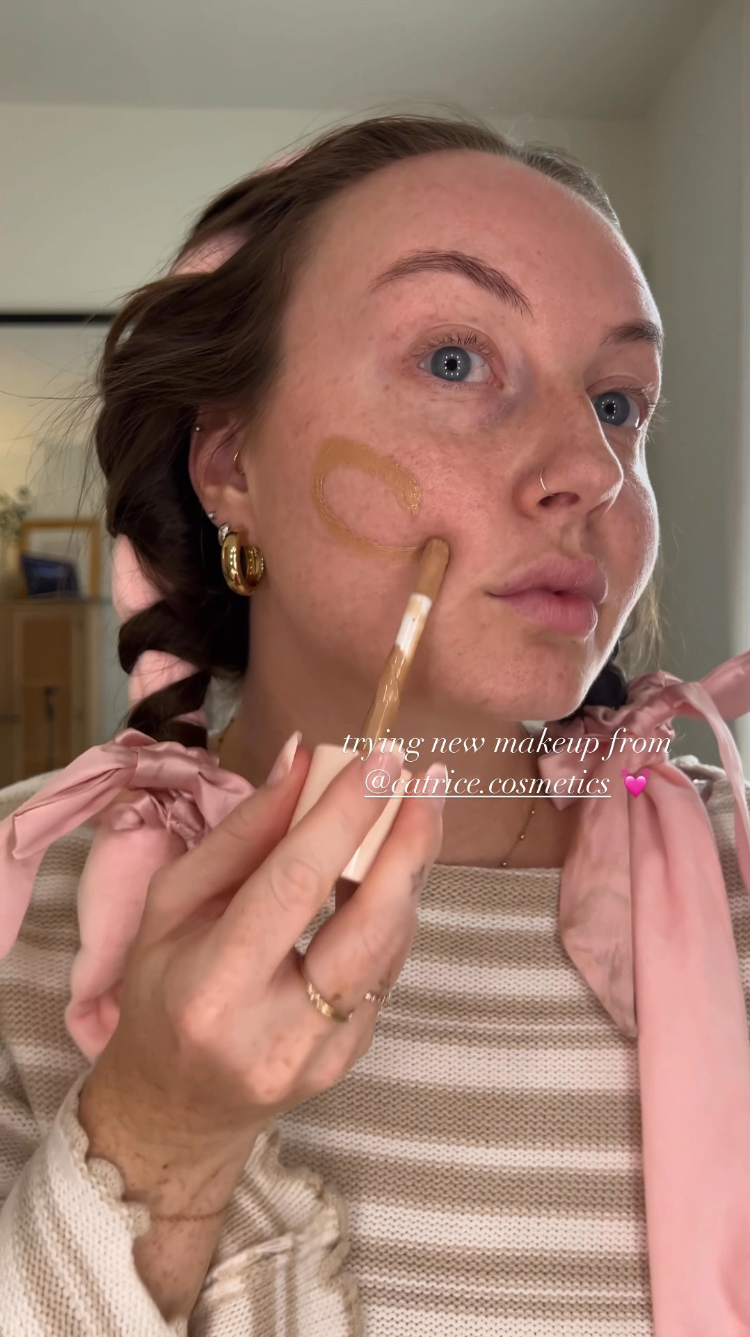 trying new affordable makeup from Catrice cosmetics!! The Soft glam filter fluid is a standout product and reminds me of the Charlotte tilbury Hollywood flawless finish, but more affordable!!! 

#LTKVideo #LTKBeauty #LTKFindsUnder50