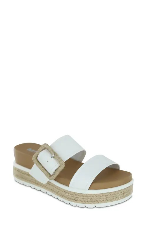 MIA Kenzy Platform Sandal in White at Nordstrom, Size 8.5 | Nordstrom
