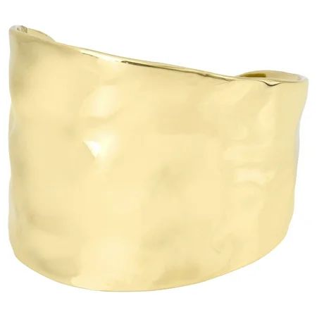 Robert Lee Morris Soho Hammered Gold Cuff Bracelet 5.25 Length | Walmart (US)