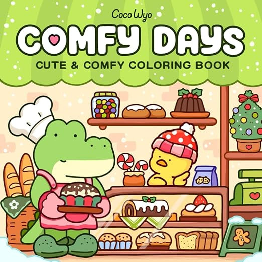 Comfy Days: Coloring Book for Adults and Teens Featuring Super Cute Animal Characters in Cozy Hyg... | Amazon (US)