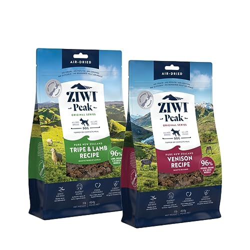 Bundle of ZIWI Peak Air-Dried Dog Food – All Natural, High Protein, Grain Free and Limited Ingredient with Superfoods (Venison, 1.0 lb + Tripe & Lamb, 1.0 lb) | Amazon (US)