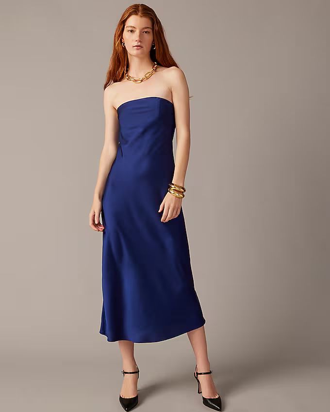 Collection strapless Gwyneth slip dress in luster charmeuse | J.Crew US